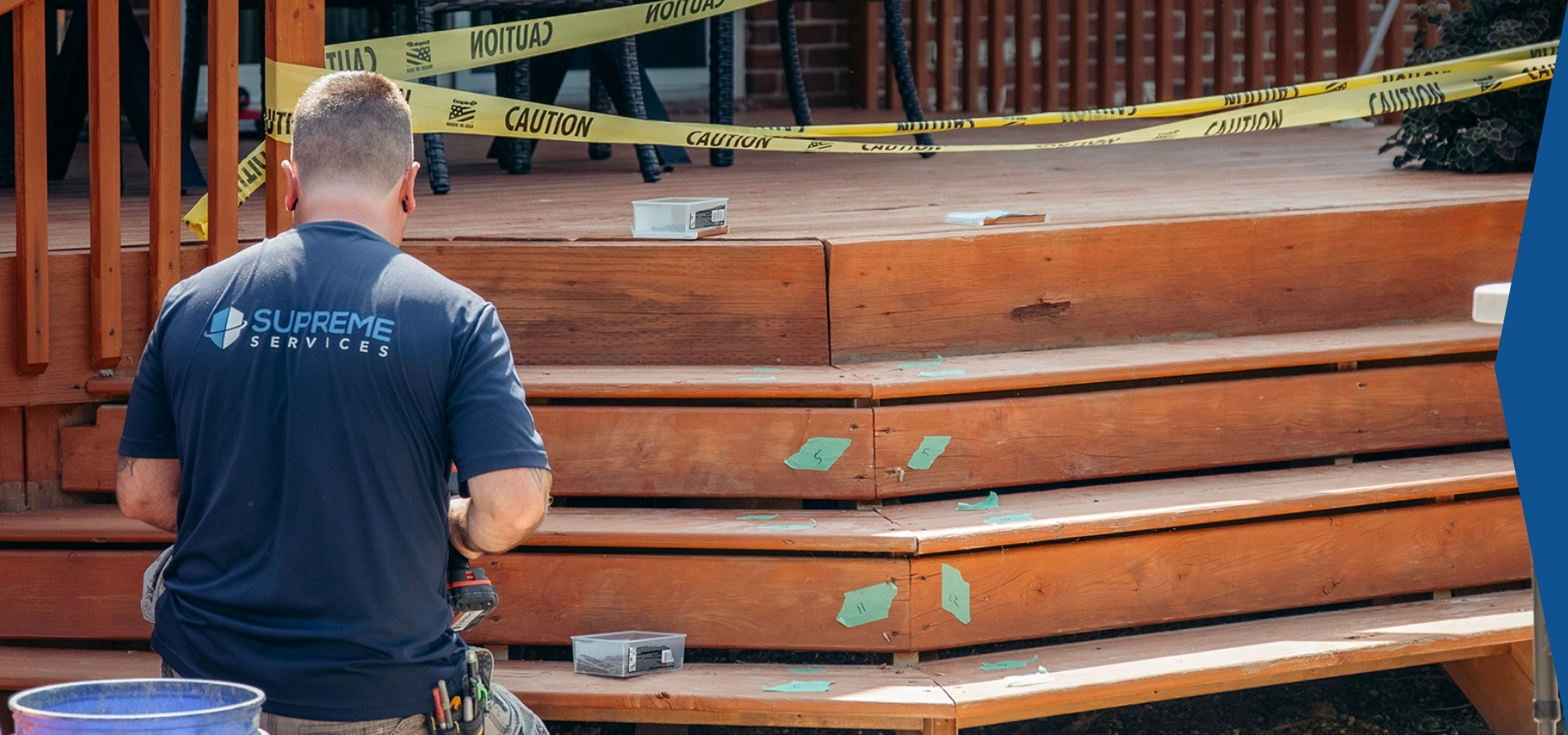 Supreme Handyman Completing Deck Repair