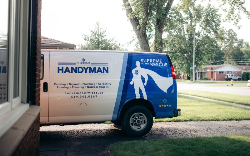 Supreme Services Handyman Van at Home